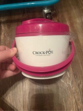 Crock-Pot Lunch Crock Pink & White Portable Slow Cooker